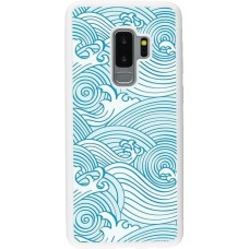 Hülle Samsung Galaxy S9+ - Silikon weiss Ocean Waves