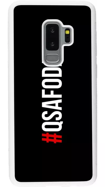 Coque Samsung Galaxy S9+ - Silicone rigide blanc Qsafoda 1