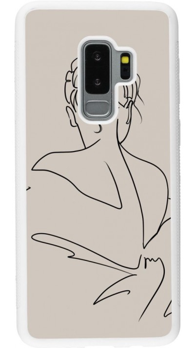 Coque Samsung Galaxy S9+ - Silicone rigide blanc Salnikova 05