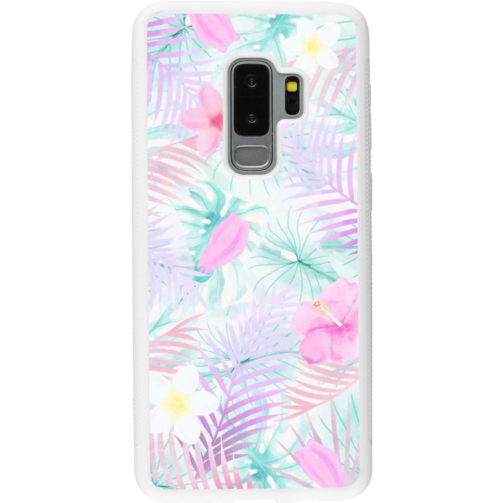 Coque Samsung Galaxy S9+ - Silicone rigide blanc Summer 2021 07