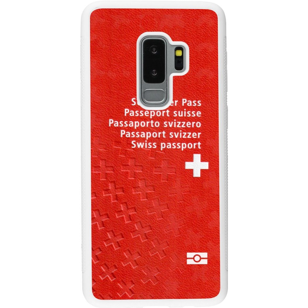 Hülle Samsung Galaxy S9+ - Silikon weiss Swiss Passport
