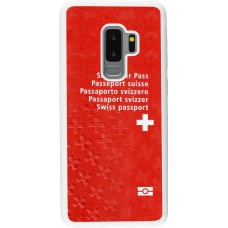 Coque Samsung Galaxy S9+ - Silicone rigide blanc Swiss Passport