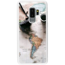 Coque Samsung Galaxy S9+ - Silicone rigide blanc Travel 01