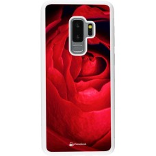 Hülle Samsung Galaxy S9+ - Silikon weiss Valentine 2022 Rose
