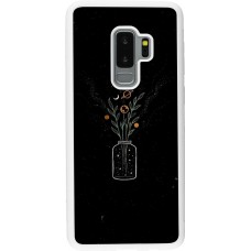 Coque Samsung Galaxy S9+ - Silicone rigide blanc Vase black