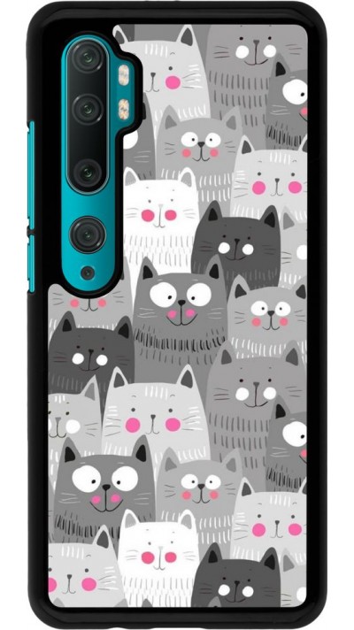 Coque Xiaomi Mi Note 10 / Note 10 Pro - Chats gris troupeau