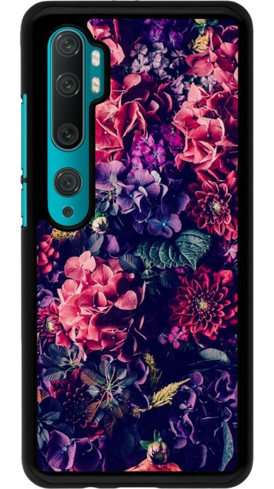 Coque Xiaomi Mi Note 10 / Note 10 Pro - Flowers Dark