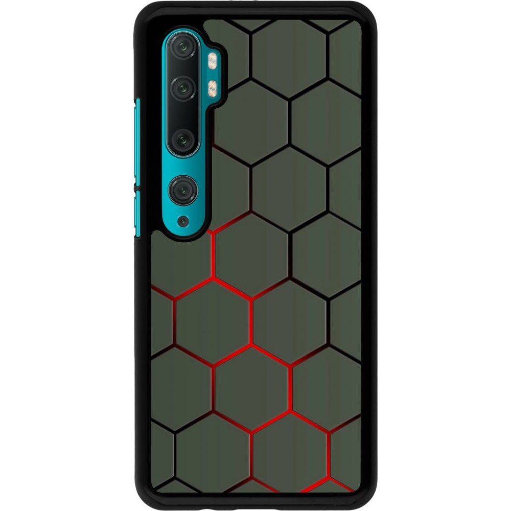 Coque Xiaomi Mi Note 10 / Note 10 Pro - Geometric Line red