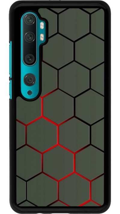 Coque Xiaomi Mi Note 10 / Note 10 Pro - Geometric Line red