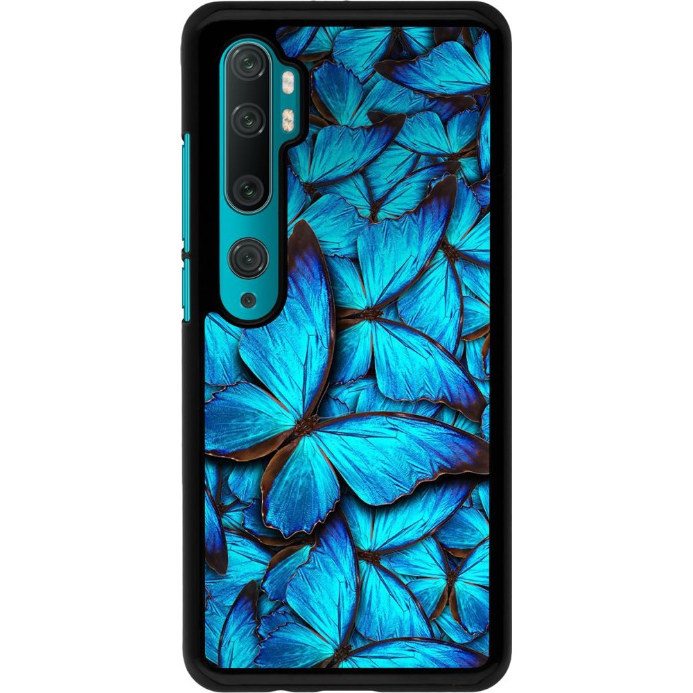 Hülle Xiaomi Mi Note 10 / Note 10 Pro - Papillon - Bleu