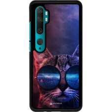 Coque Xiaomi Mi Note 10 / Note 10 Pro - Red Blue Cat Glasses