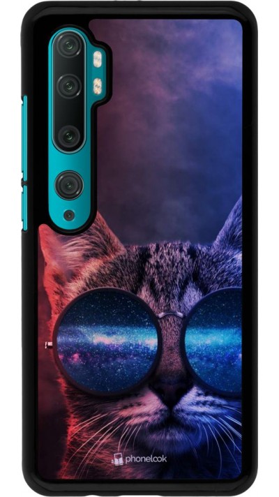 Hülle Xiaomi Mi Note 10 / Note 10 Pro - Red Blue Cat Glasses