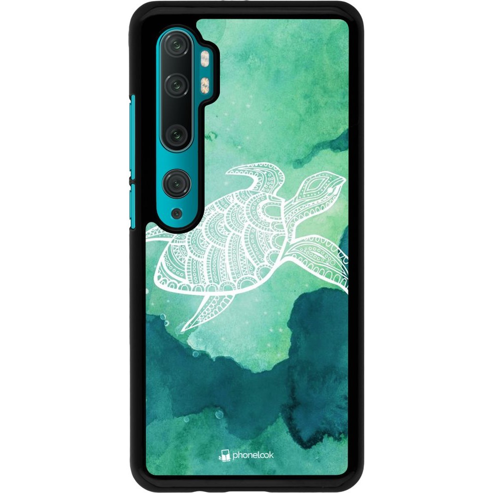 Coque Xiaomi Mi Note 10 / Note 10 Pro - Turtle Aztec Watercolor