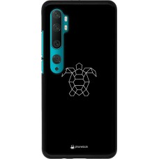 Coque Xiaomi Mi Note 10 / Note 10 Pro - Turtles lines on black