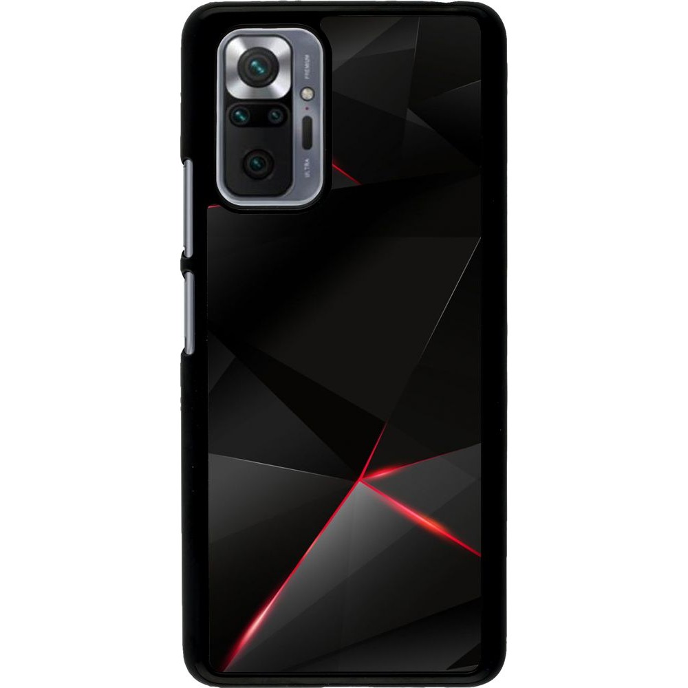 Hülle Xiaomi Redmi Note 10 Pro - Black Red Lines