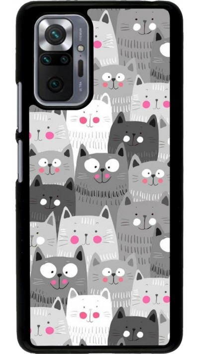 Coque Xiaomi Redmi Note 10 Pro - Chats gris troupeau