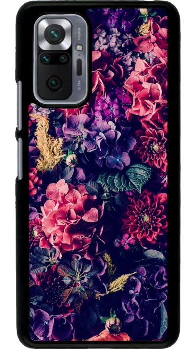 Coque Xiaomi Redmi Note 10 Pro - Flowers Dark