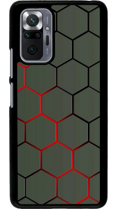 Coque Xiaomi Redmi Note 10 Pro - Geometric Line red