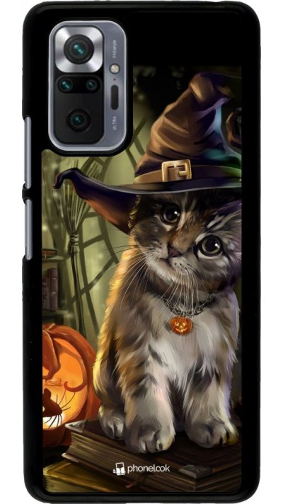 Coque Xiaomi Redmi Note 10 Pro - Halloween 21 Witch cat