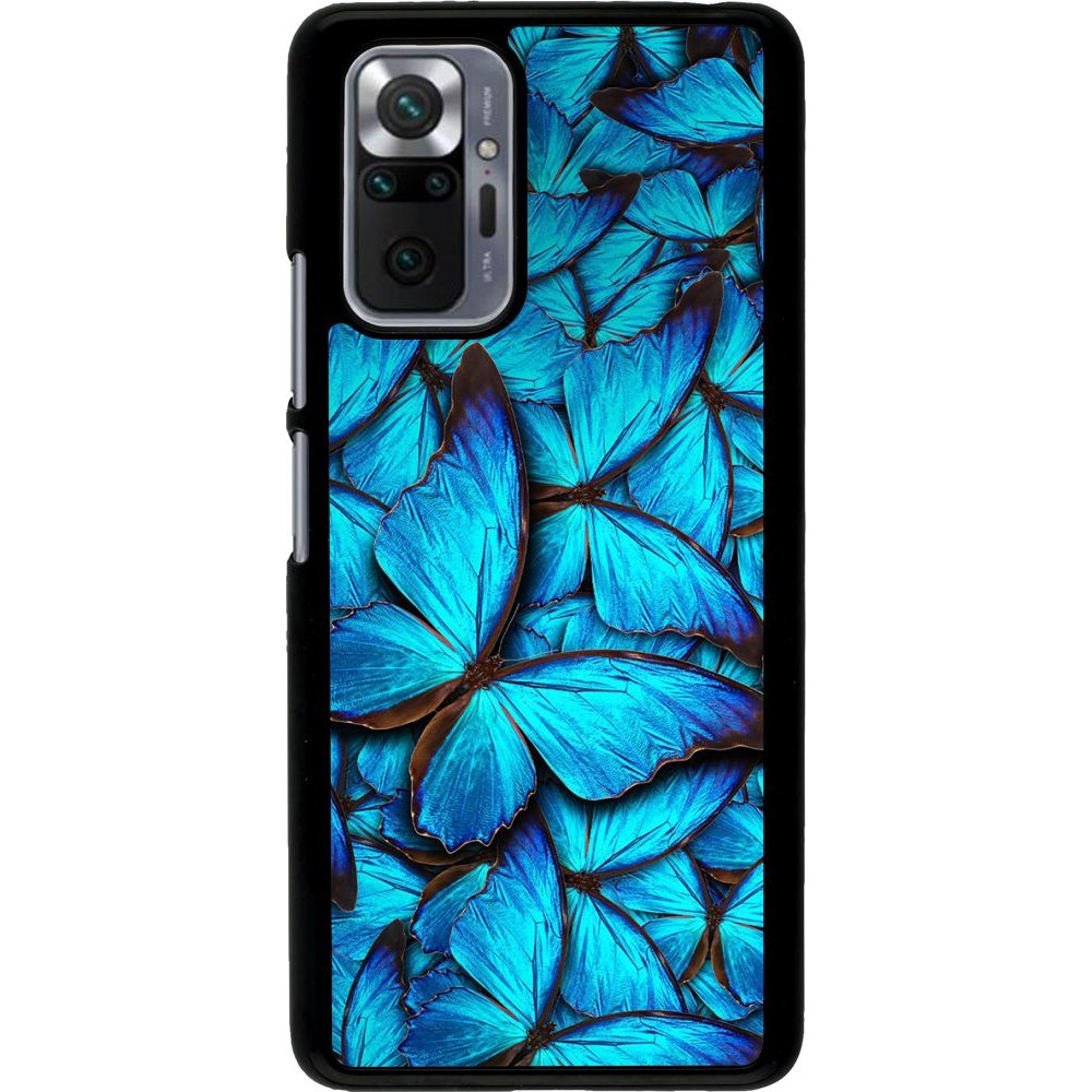 Coque Xiaomi Redmi Note 10 Pro - Papillon - Bleu