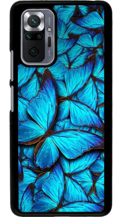 Coque Xiaomi Redmi Note 10 Pro - Papillon - Bleu