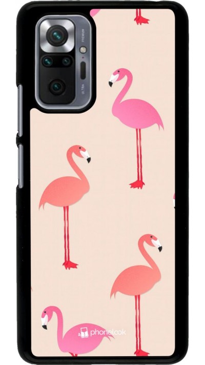 Hülle Xiaomi Redmi Note 10 Pro - Pink Flamingos Pattern