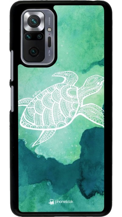 Coque Xiaomi Redmi Note 10 Pro - Turtle Aztec Watercolor