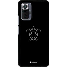 Hülle Xiaomi Redmi Note 10 Pro - Turtles lines on black