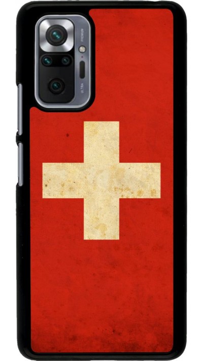 Hülle Xiaomi Redmi Note 10 Pro - Vintage Flag SWISS