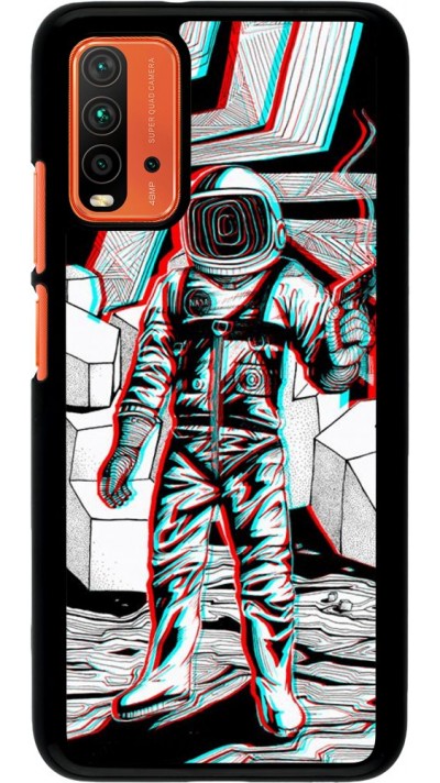 Hülle Xiaomi Redmi 9T - Anaglyph Astronaut