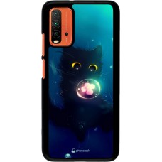 Coque Xiaomi Redmi 9T - Cute Cat Bubble