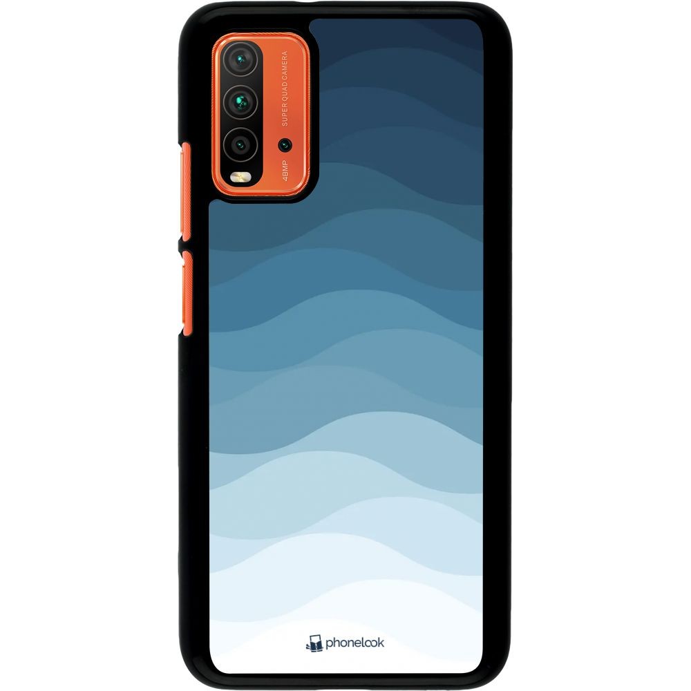 Coque Xiaomi Redmi 9T - Flat Blue Waves