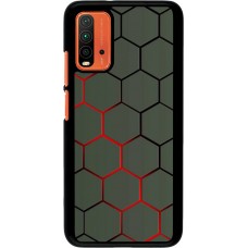 Coque Xiaomi Redmi 9T - Geometric Line red