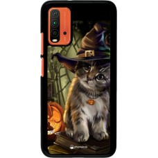 Coque Xiaomi Redmi 9T - Halloween 21 Witch cat