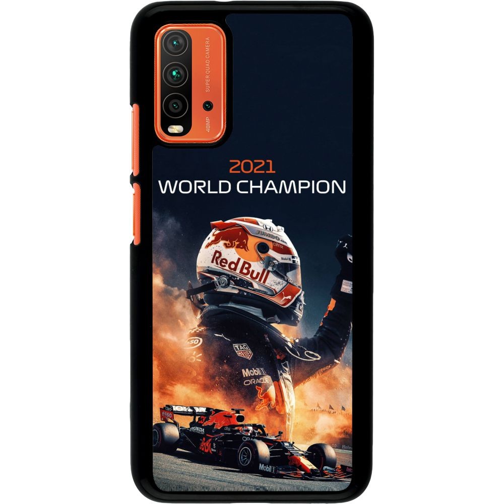 Coque Xiaomi Redmi 9T - Max Verstappen 2021 World Champion