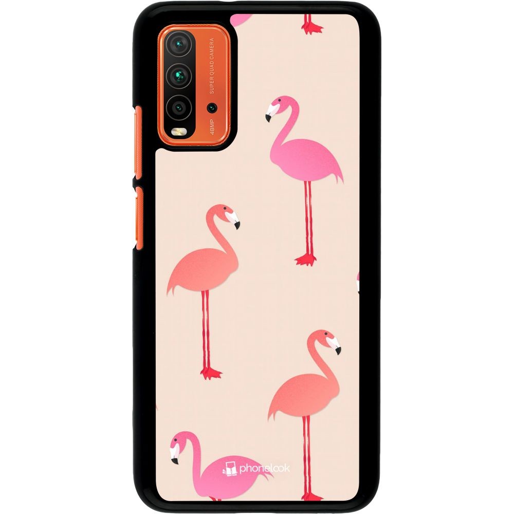 Hülle Xiaomi Redmi 9T - Pink Flamingos Pattern