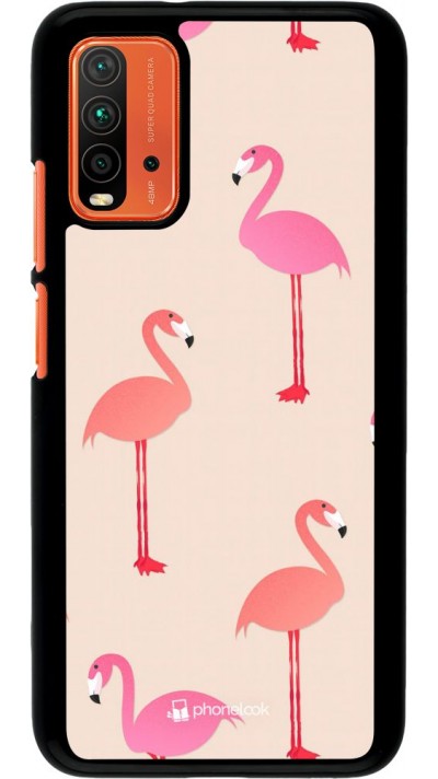 Hülle Xiaomi Redmi 9T - Pink Flamingos Pattern