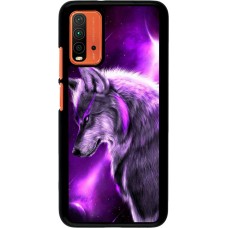 Coque Xiaomi Redmi 9T - Purple Sky Wolf