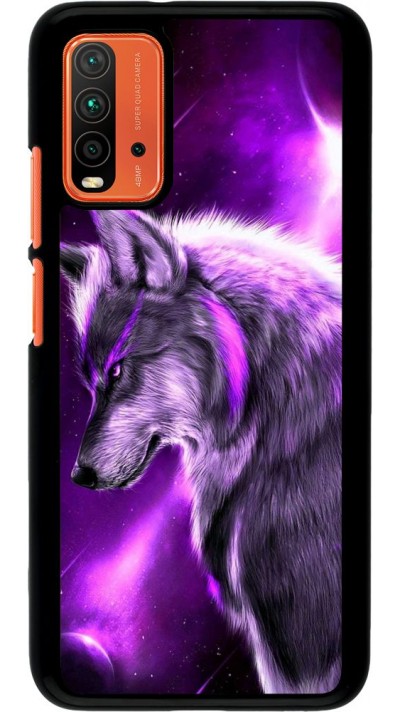 Hülle Xiaomi Redmi 9T - Purple Sky Wolf