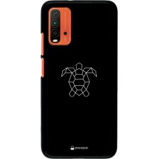 Hülle Xiaomi Redmi 9T - Turtles lines on black