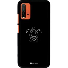 Coque Xiaomi Redmi 9T - Turtles lines on black