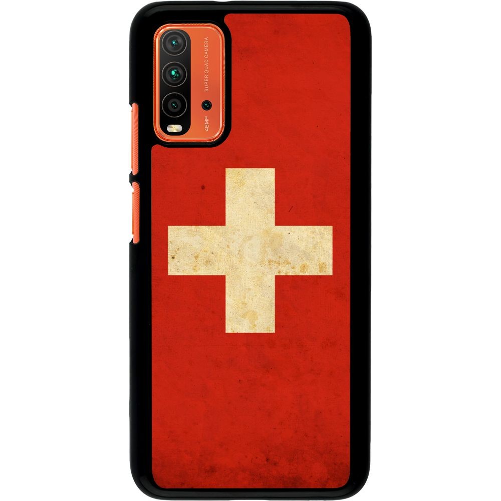 Coque Xiaomi Redmi 9T - Vintage Flag SWISS