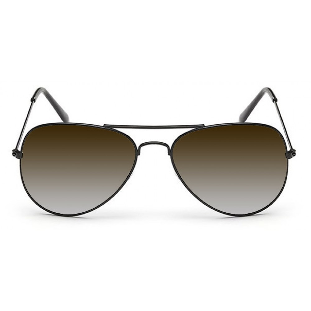 Sunglasses "For The Look" - Lunettes de soleil style Aviator avec protection UV - Brun