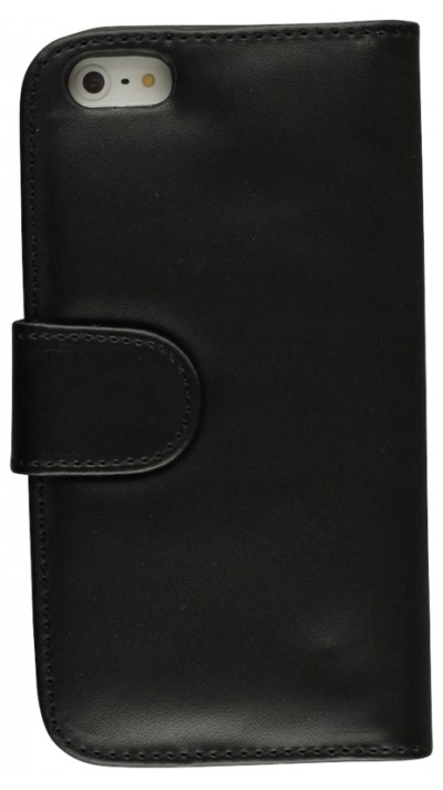 Fourre cuir iPhone 6/6s - Flip - Noir