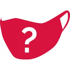1 Stoffmaske (zufällige Farbe)