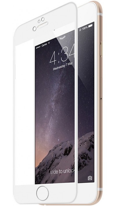 3D Tempered Glass vitre de protection blanc - iPhone 7 / 8 / SE (2020)