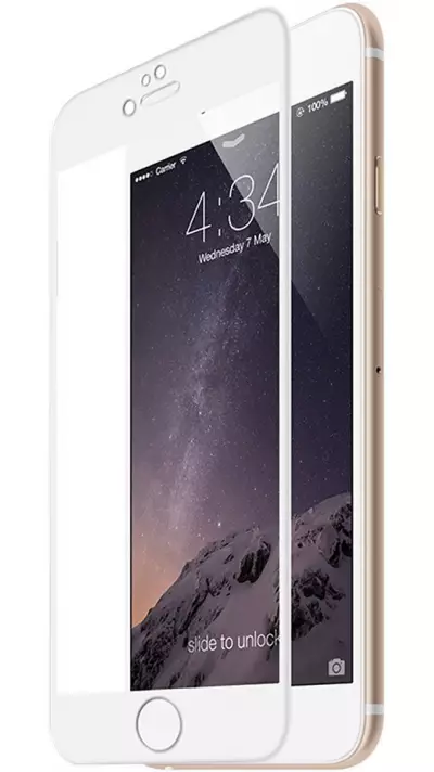 3D Tempered Glass vitre de protection blanc - iPhone 6/6s