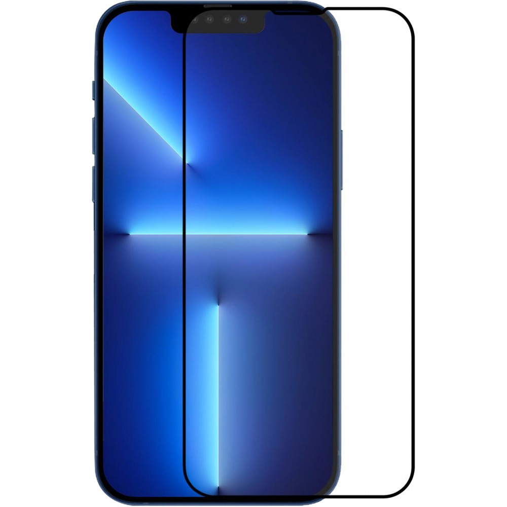 3D Tempered Glass iPhone 13 - Vitre de protection d'écran intégrale verre trempé avec bords noirs