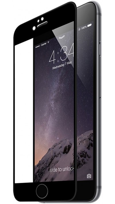 3D Tempered Glass iPhone 7 Plus / 8 Plus - Vitre de protection d'écran intégrale verre trempé avec bords noirs