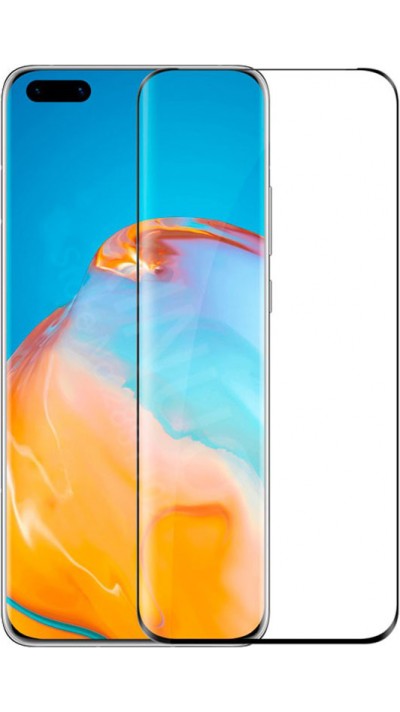 3D Tempered Glass Huawei P40 Pro  - Full Screen Display Schutzglas mit schwarzem Rahmen